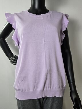 3 For $60.  Halogen Knit Lilac Ruffle Sleeve Tunic